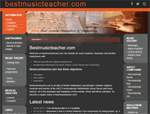 Tablet Screenshot of bestmusicteacher.com